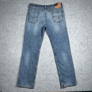 Levis 514 Denim Jeans Men's Size 34x32 34x31 Blue Faded Workwear Washed Straight